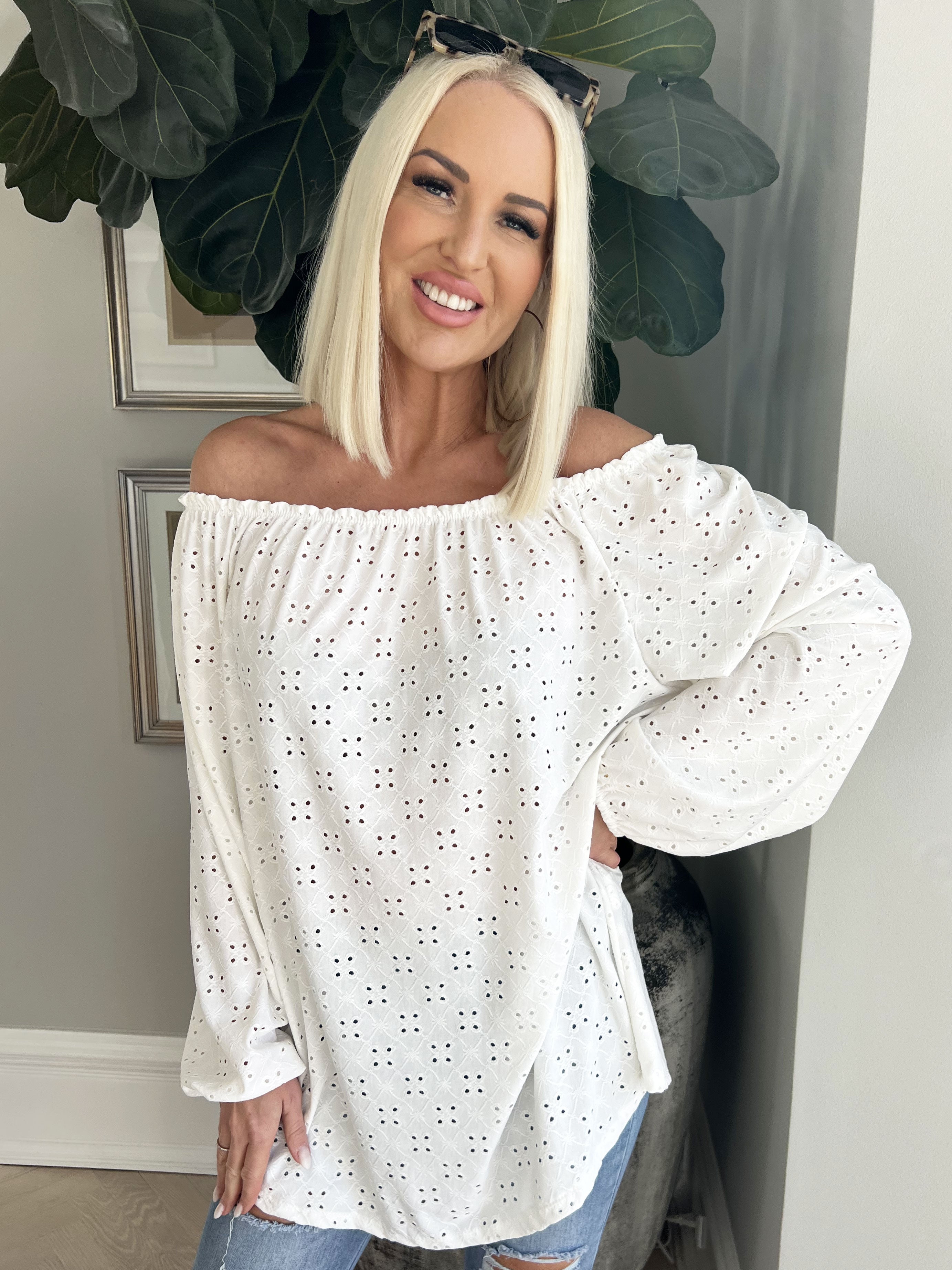 Mimi - Sød blød tunika med broderinger